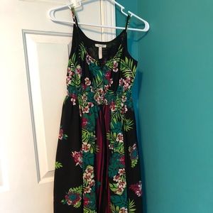 Old navy maternity black floral maxi dress size S